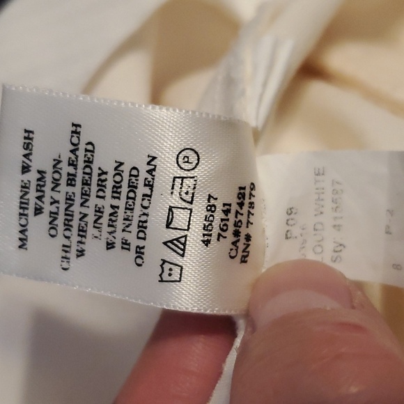 Ann Taylor Cloud White Dress Pants SZ 8 - Picture 7 of 8